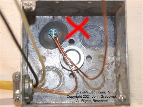 can you leave metal outlet box unsecured|do electrical outlet boxes ground.